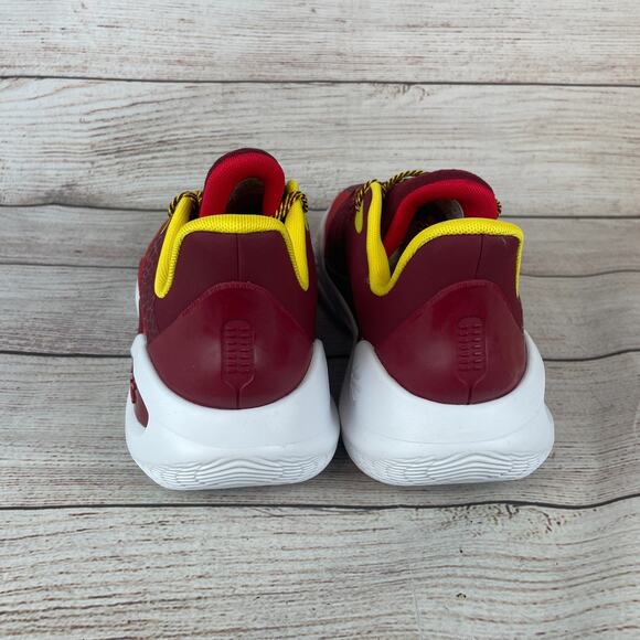 Under Armour Curry 11 Bruce Lee Fire Mens Sz 13 Basketball Shoes Red Yellow - Picture 6 of 11